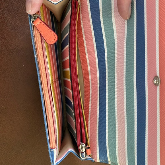 Coach Brown/Tan tote bag with signature canvas and stripe. - Picture 8 of 8